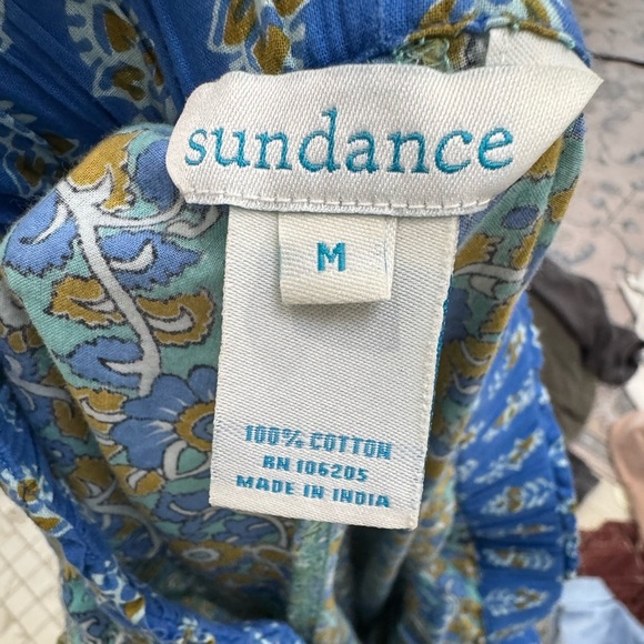 Sundance Blue/Yellow Pajama Leia Pants Floral Stretch Waist Size Medium - Picture 6 of 6